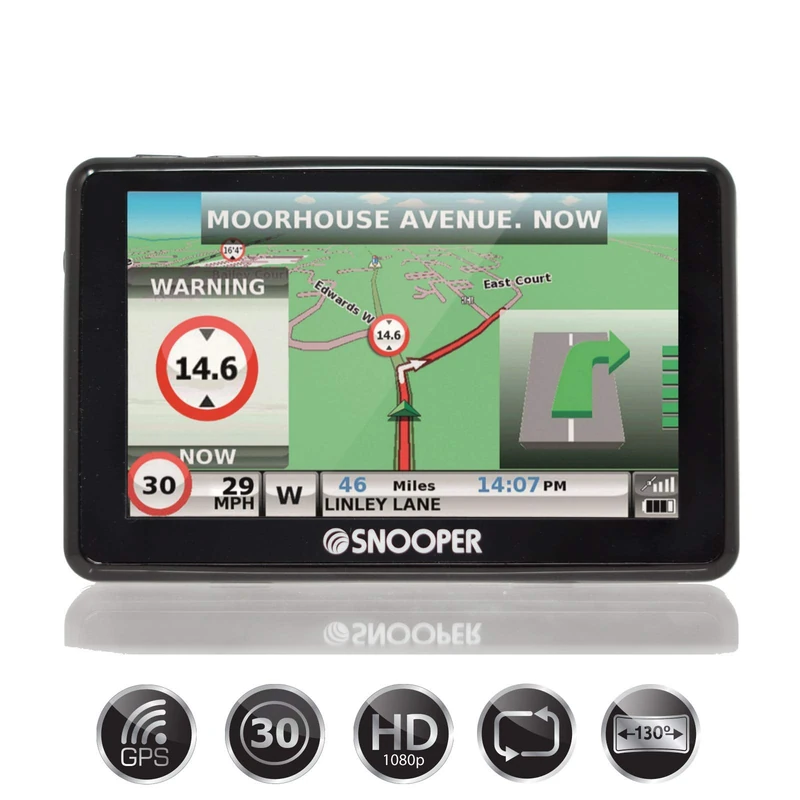 Snooper SC5900 G2 DVR Car Navigation System with Dash Cam, SC5900 SYRIUS G2 - Image 1