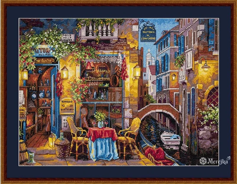 Merejka K-160 Special Venice Counted Cross Stitch Kit, Cotton, Multi-Colour, 30 x 40 cm