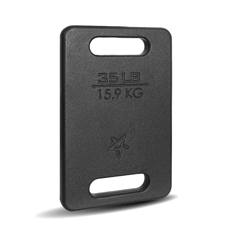 Yes4All 51F7 Cast Iron Rucking Weight Plate for Backpack, 15,9 KG | 35 POUND, Black