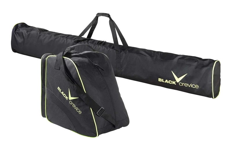 Black Crevice Skitasche und Skischuhtasche, 43 x 27 5 cm, yellow
