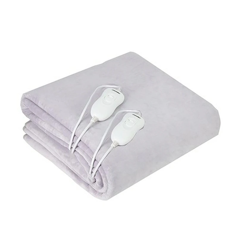 Adler AD7426 Electric Double Bed Warmer 150 x 160 cm Double Bed 3 Levels Temperature, Washable, Pearl Fleece, 120W