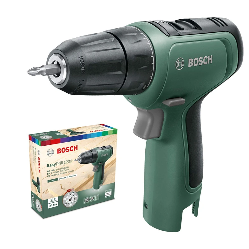 Bosch Home and Garden Akku Bohrschrauber EasyDrill 1200 (ohne Akku, 12 Volt System, im Karton) Green