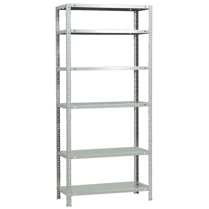 Simon Rack Garage Shelving Units 2000x1000x400 mm, 6 Tier Steel Rack, 100 kg per Shelf, White - Comfort