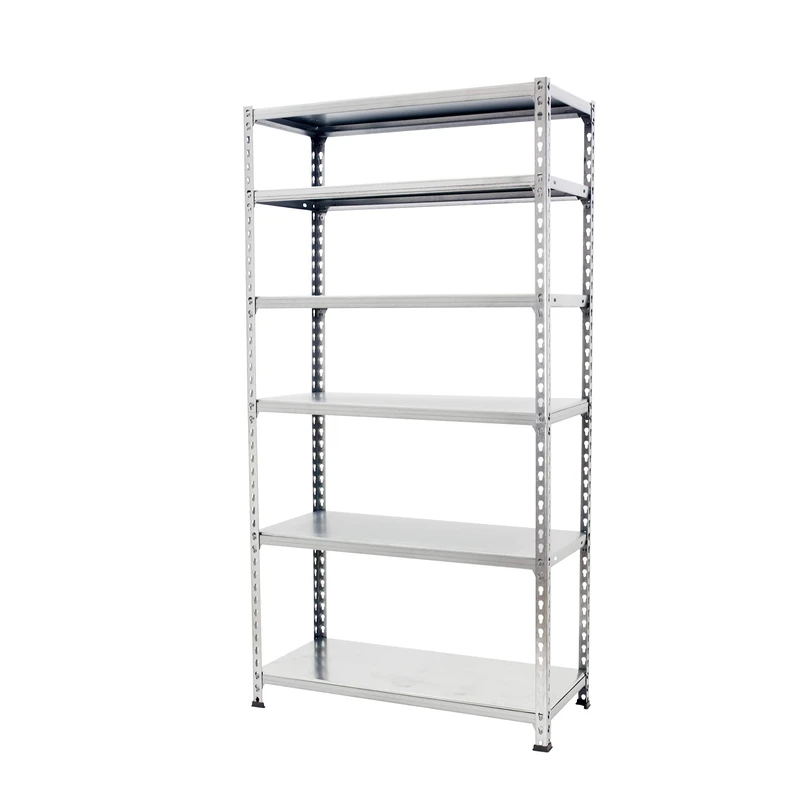 Simon Rack Garage Shelving Units 2500x1000x400 mm, 6 Tier Steel Rack, 180 kg per Shelf, Galvanised - Simonclick