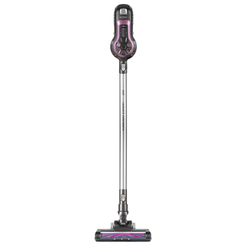 Solac Turbobat Expert Cordless Vacuum Cleaner 2 in 1, Broom and Hand, 2 Speeds, Accessory Lance and Brush, Cyclonic System, HEPA Filtration, Quiet, Capacity 0.9 L, LED Light, Multi-Colour - Image 1