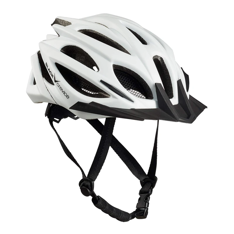 Black Crevice Bicycle Helmet Adult I Bicycle Helmet I Bicycle Helmet Men & Women I MTB Helmet I Cycling Helmet Bicycle Helmet I Breathable Bicycle Helmet I Size Adjustable (White, M/L (58-61 cm)