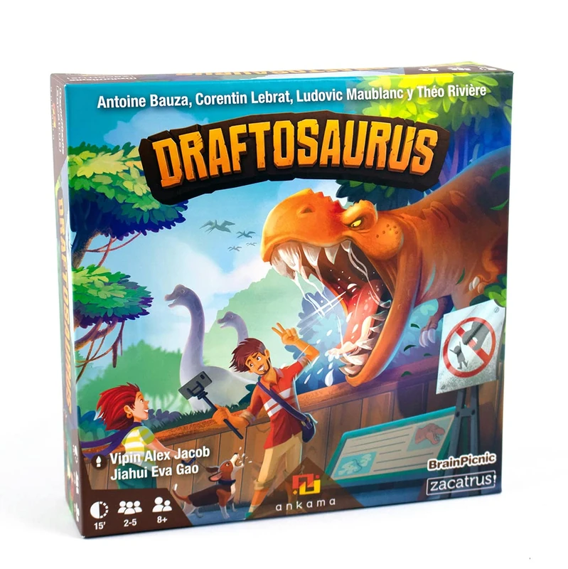 Zacatrus!- Draftosaurus Board Game, Blue, Green (ZAC036)
