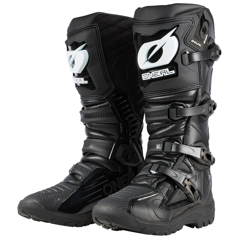 O'NEAL | Motocross Boots | Enduro Motorcycle | Foot & Shift Zone Protection, Microfibre Heat Protection, Perforated Lining for Better Ventilation | Boots RMX Enduro | Adult | Black | Size 49