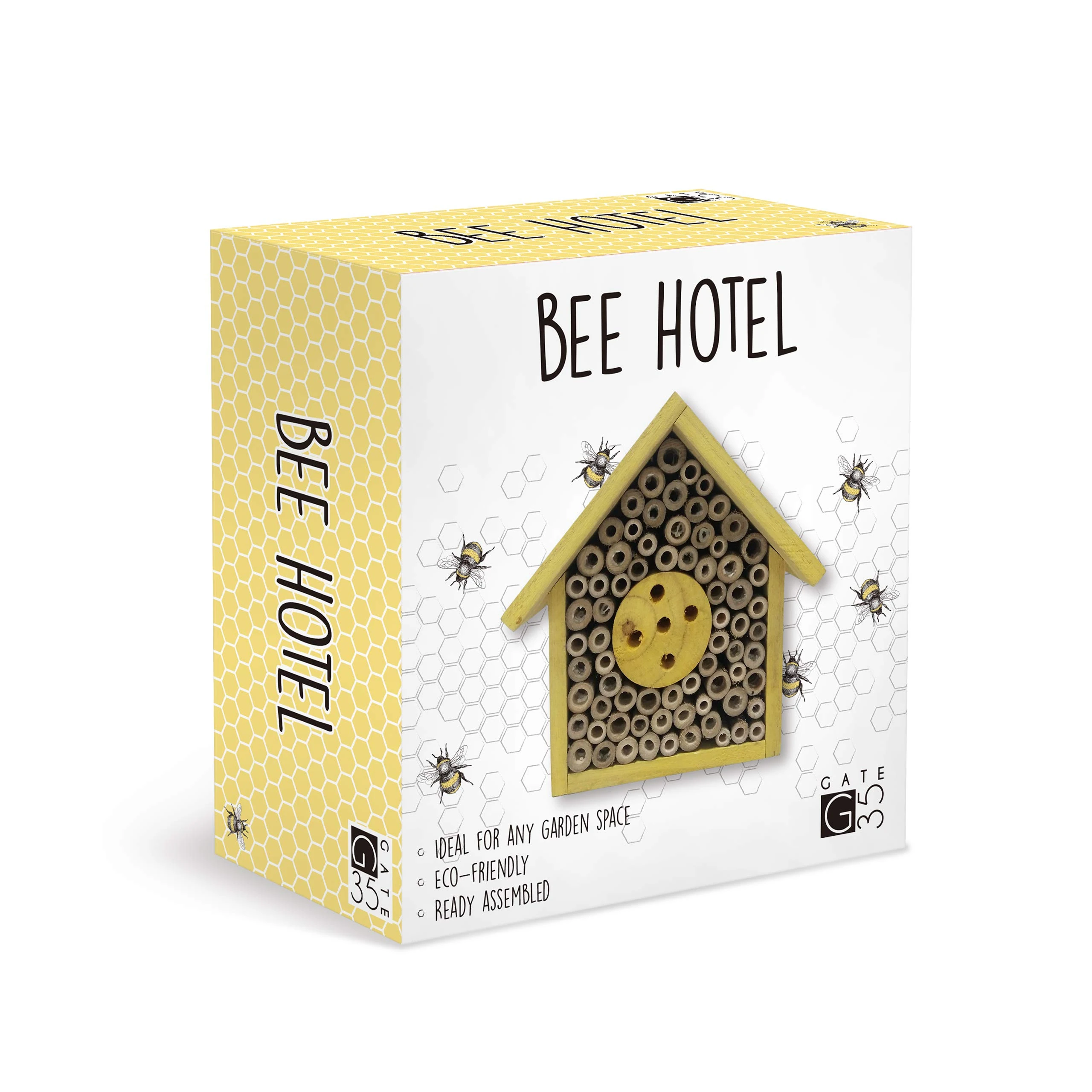 Eco-Friendly Bee House Hotel - Insect Nest Box for Gardens and Yards