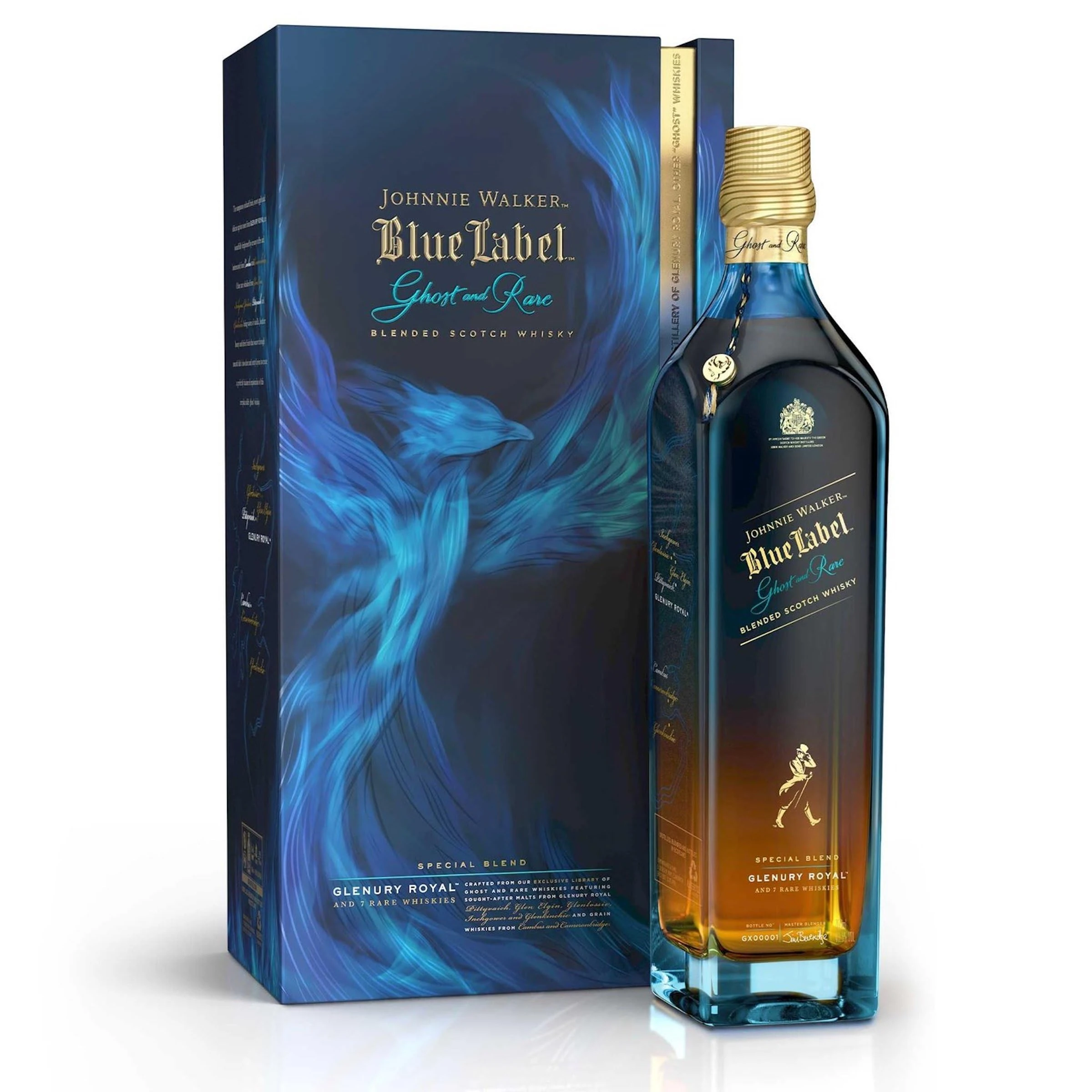 Johnnie Walker Blue Label | Ghost & Rare Glenury Royal | 43.8% vol | 70cl | Single Malt Scotch Whisky | Limited Edition
