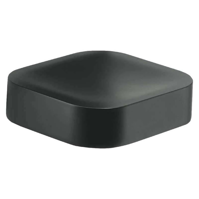 Gedy Soap Dish, Metal Stainless steel Cromall, Black/White, 12,1x11x3