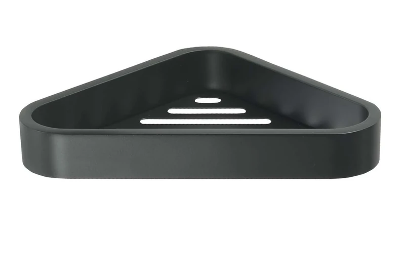Gedy Soap Dish, Metal Stainless steel Cromall, Black/White, 17x 17x 3