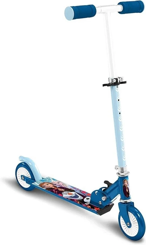 Stamp - Disney Anna, Elsa, RN244042 Frozen II Foldable Scooter, Blue, One Size