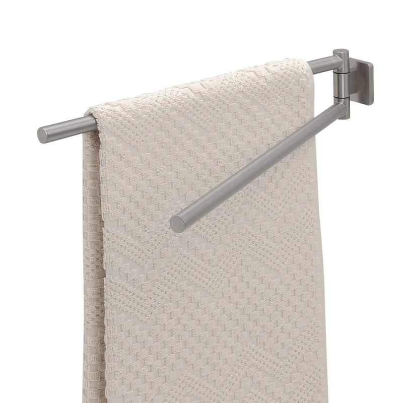 Tiger Dock Towel Rail, Stainless Steel Brushed, 4.9 x 7.8 x 45.3 cm