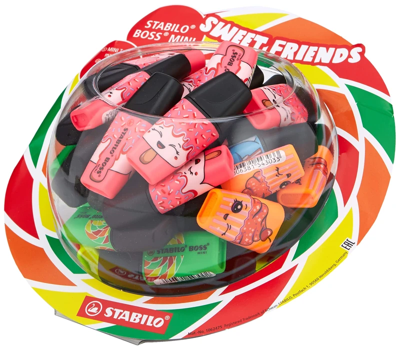 STABILO Highlighter Boss Mini Sweet Friends Bonbon Display of 50