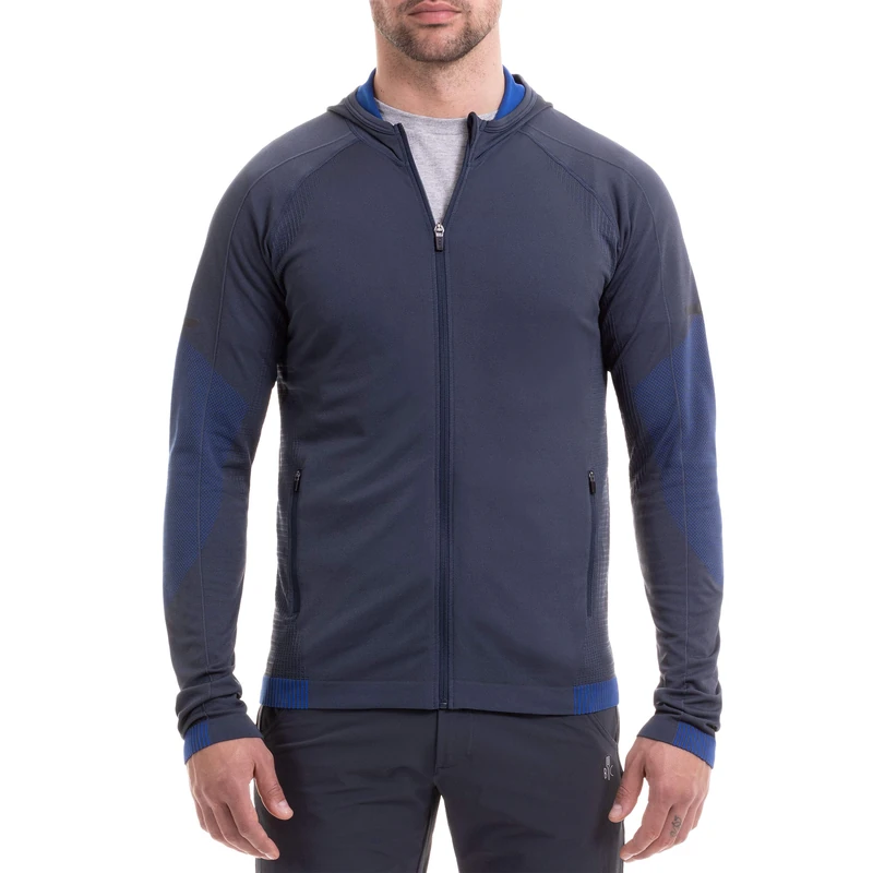 BYC FOR.BICY O101299-J198 COMPANION HOODIE Sweatshirt Men's Titianium/Blue Size M