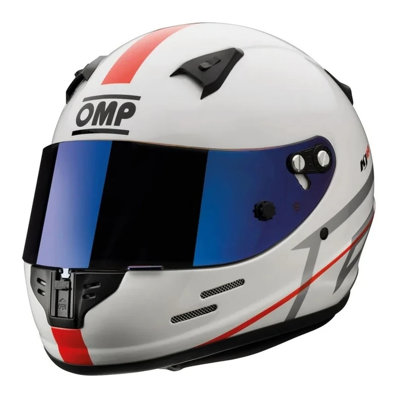 Omp KJ8 Evo Cmr White Helmet XS Karting