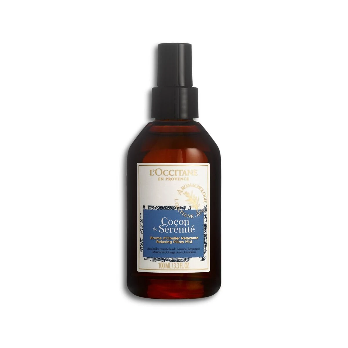 L'OCCITANE Relaxing Pillow Mist 100 ml, Enriched with Essential Oils, Luxury Home Care