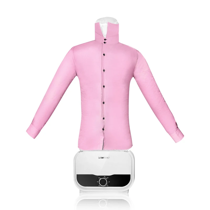 Clatronic ® automatic shirt iron | for wrinkle-free shirts, blouses, shirts and pants | ironing doll with powerful 1200 watts | ironing machine HBB 3734, white, 1 piece