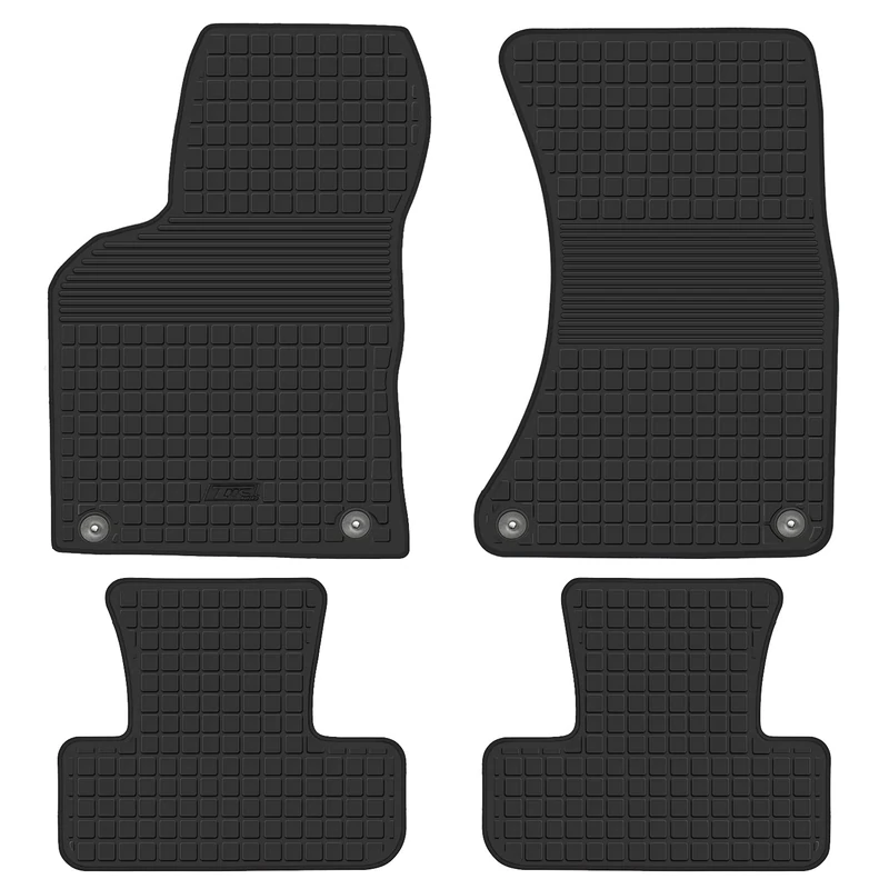 HD-Mart Car Floor Mats Rubber for Audi Q5 2009-2017 / SQ5 2013-2017 Custom Fit Full Black Auto Floor Mats All Weather Heavy Duty Waterproof Odorless