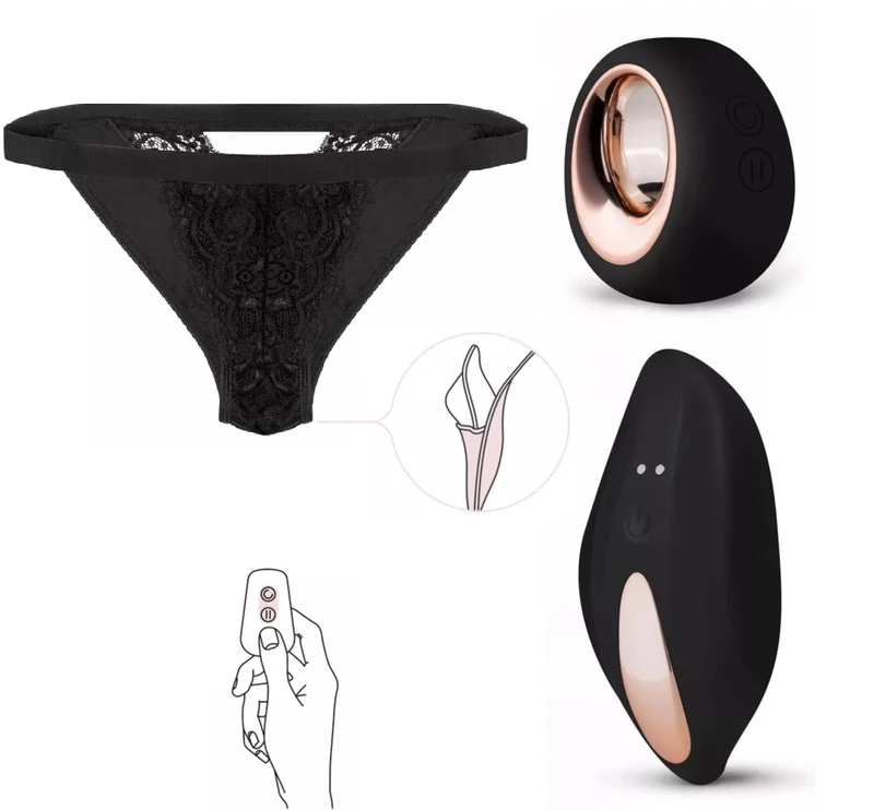 Pantyrebel Clit Stimulator - Remote Controllable Vibrator - Wireless Wearable Vibrator; Clitorial Vibrator - Rechargable and Quiet Vibrator