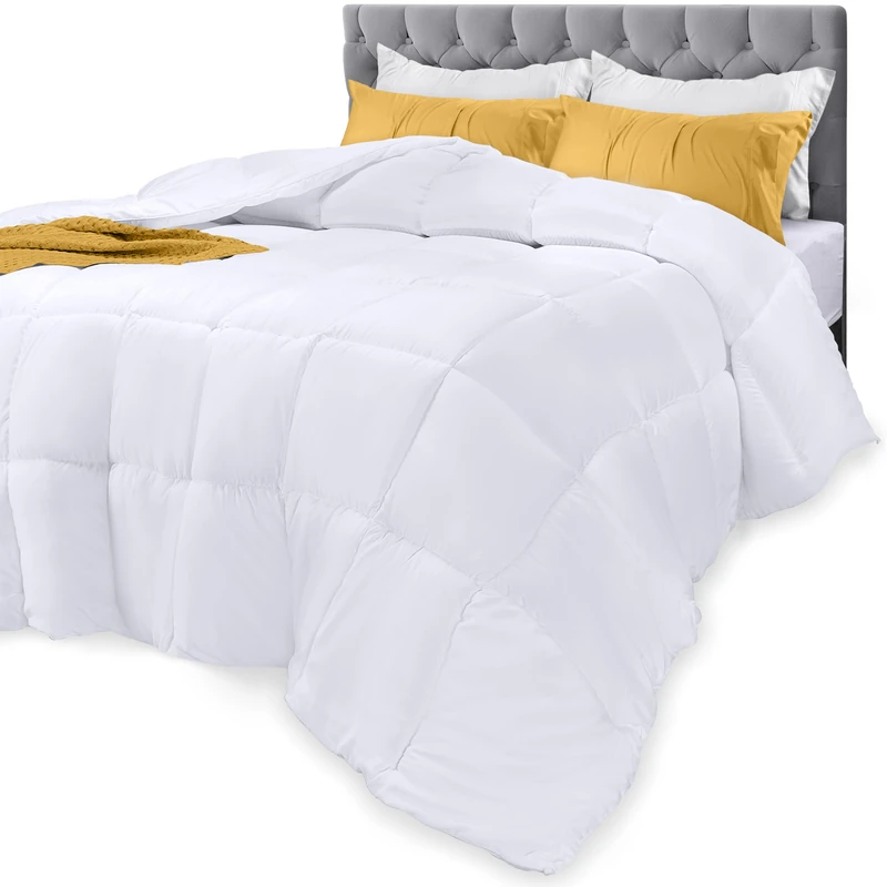 Utopia Bedding Comforter - All Season California King Comforter - White Cal King Comforter - Plush Siliconized Fiberfill - Box Stitched