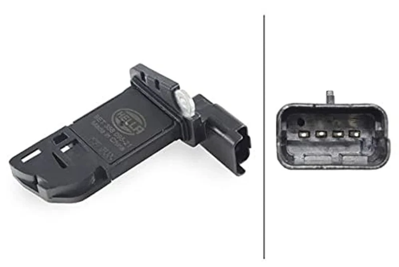 HELLA 8ET 358 095-211 Air Mass Sensor - 4-pin connector - Bolted - with seal