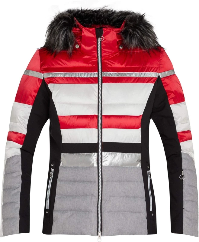 McKinley Jacket Diliana Women's Jacket - Red/White/Black Nigh, 40