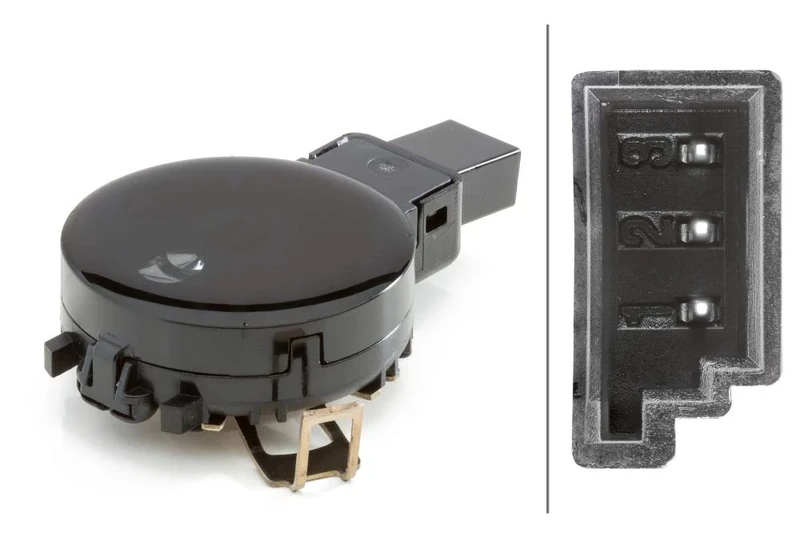 HELLA 6PW 012 343-711 Rain Sensor - 3-pin connector - Clipped