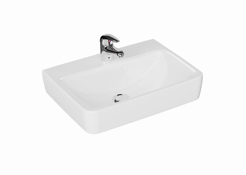 Pelipal Quickset 328 Ceramic Washbasin in White, 50 cm Wide | Ceramic Basin - Image 1