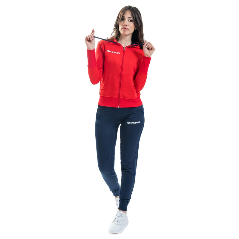 Givova TR015, Unisex, Rosso-Blu, 3XS