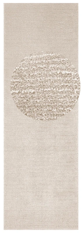 Mint Rugs Supersoft Short Pile Rug, beige, 80 x 250 cm - Image 1