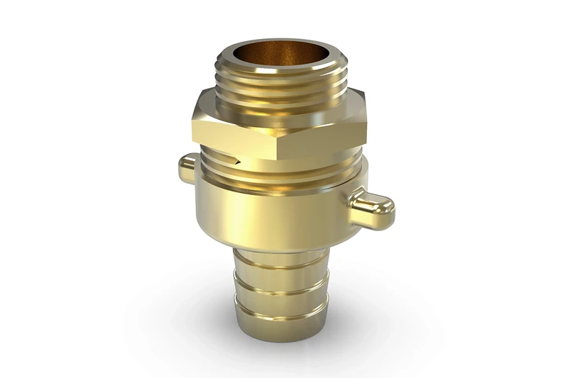 ABA Beul 55007.020.2 Standpipe Fitting with Wing nut, Brass, 2 x 50