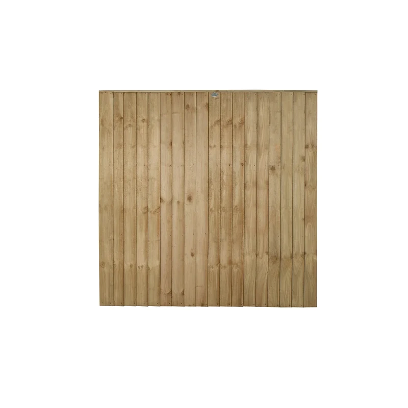 Forest Garden 6ft x 6ft (1.83m x 1.85m) Pressure Treated Closeboard Board Fence Panel - Pack of 20
