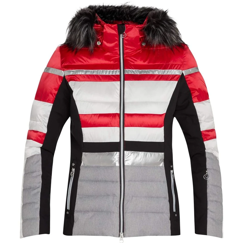 Mckinley Jacket Diliana Women's Jacket - Red/White/Black Nigh, 50