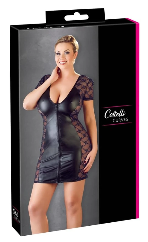 Cottelli Curves Dress-27169761061 Black 2XL