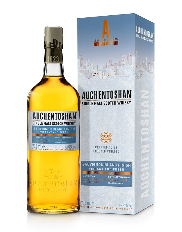 Auchentoshan Sauvignon Blanc, Single Malt Scotch Whisky, Finished in White Wine Casks, 70 cl - Amazon Exclusive