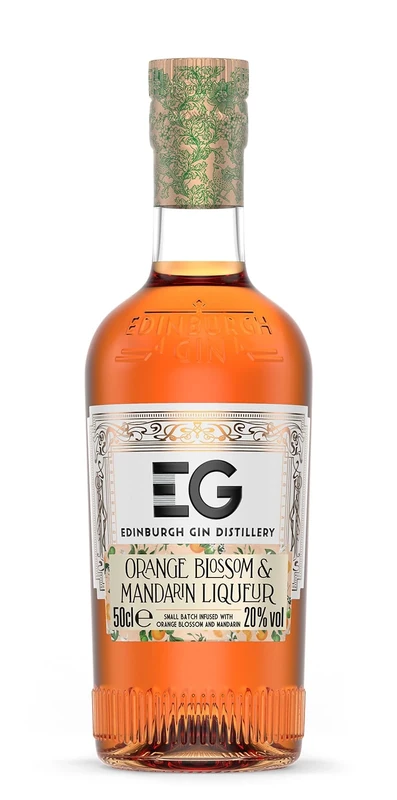 Edinburgh Gin Orange Blossom and Mandarin Gin Liqueur 50cl | 20% ABV | 100% Naturally Flavoured | Delicate Flavour of Orange Blossom and Candied Tang of Mandarin | Ideal for Cocktails and Gifts