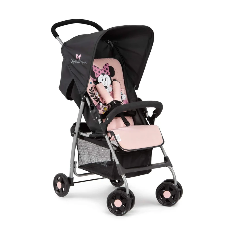 hauck Sport, Disney Minnie Sweetheart - Super Lightweight Travel Pushchair (only 5.9 kg) Compact & Foldable, Fully Reclining, XL Storage Basket, from Birth up to 15 kg