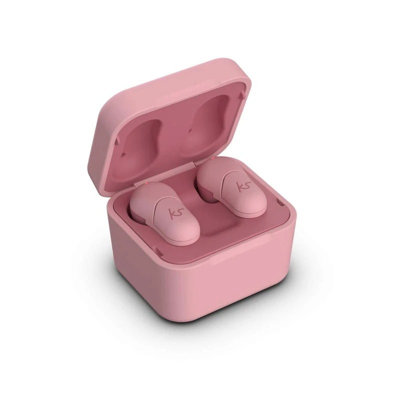 KitSound Funk 35 True Wireless EarBuds, TWS Bluetooth In Ear Headphones with Portable Charging Case - Pink - Image 1