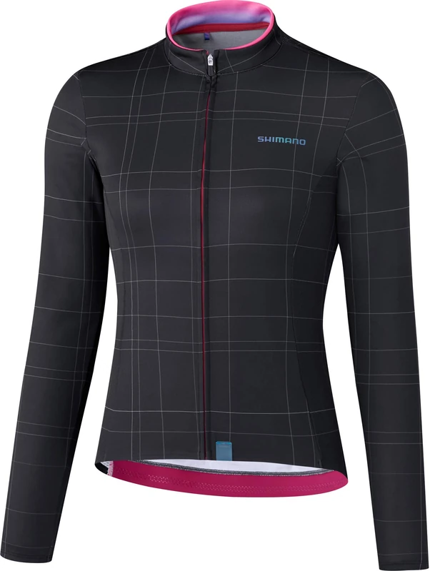 Shimano Clothing Women's Kaede Thermal Jersey, Black, Size M