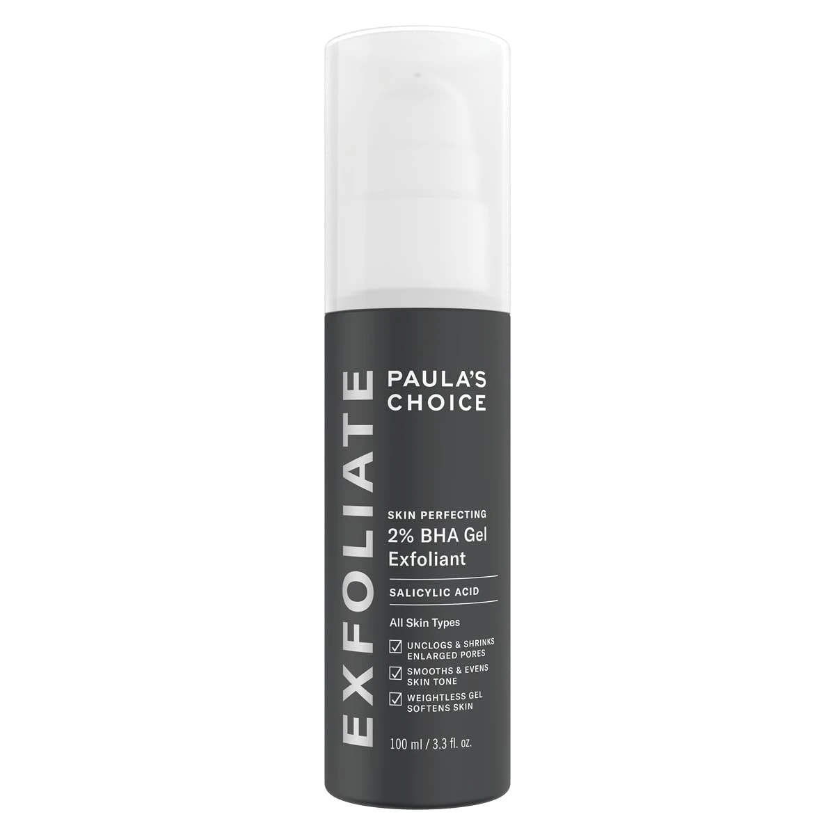Paula's Choice SKIN PERFECTING 2% BHA Gel Exfoliant - Face Exfoliator Targets Blackheads & Enlarged Pores - Exfoliating Peel with Salicylic Acid - All Skin Types - 100 ml