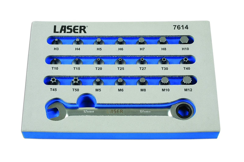 Laser 7614 Low Profile Bit Set 22pc
