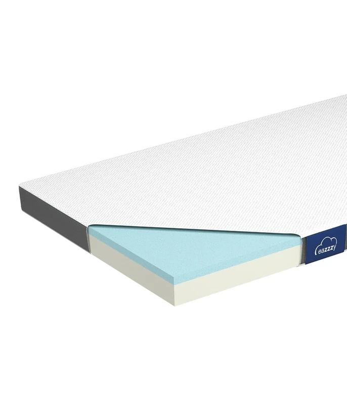 Genius Eazzzy Classic 80 x 200 cm height 7 cm H2 H3 - orthopedic mattress for mattress and continental bed made of gel foam | mattress pad 80 x 200 cm, for allergy sufferers + pillowcase - Image 1