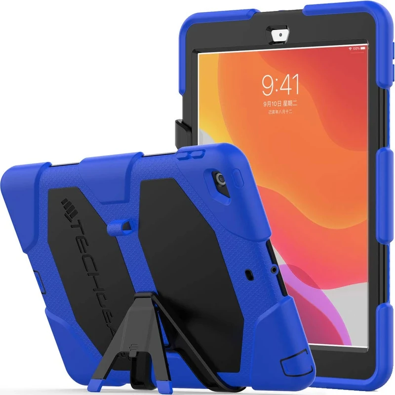 TECHGEAR G-SHOCK iPad 10.2" Case with Stand - 9th/8th/7th Gen Blue