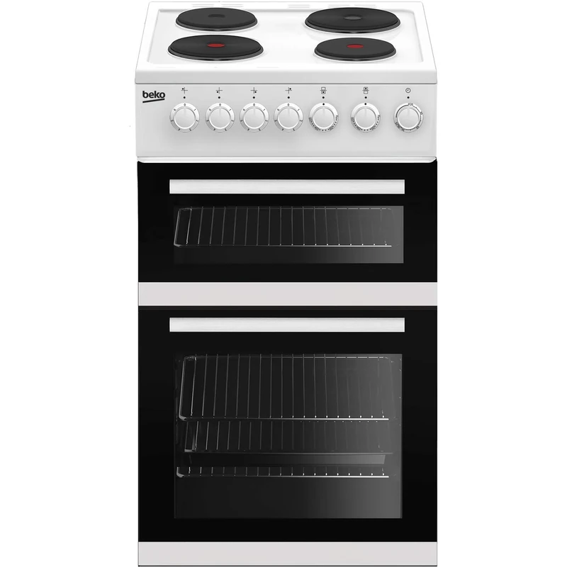 Beko EDP503W 50cm Double Oven with Sealed Plate Hob - White