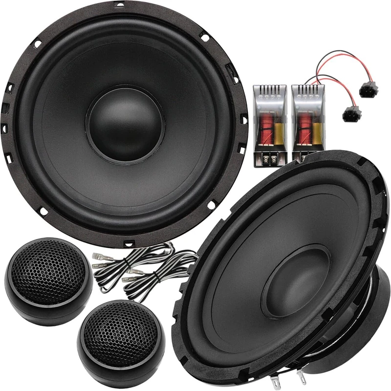 Excalibur XC 173 2-piece speaker set, 60 W RMS, 17 cm (6.7 in) woofers, powerful stereo sound, deep bass, clear mids and highs, compact design for music, gaming and home entertainment
