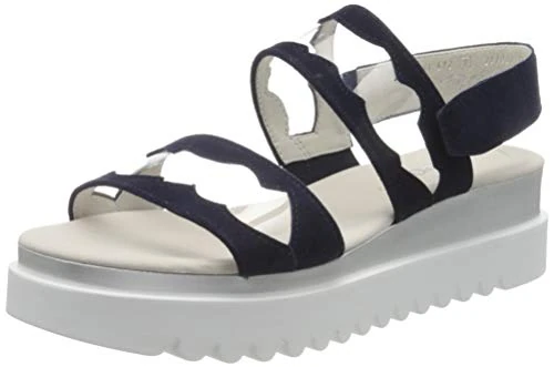 Gabor Women's Etsy Ankle Strap Sandals, Blue (Bluette 16), 7.5 UK