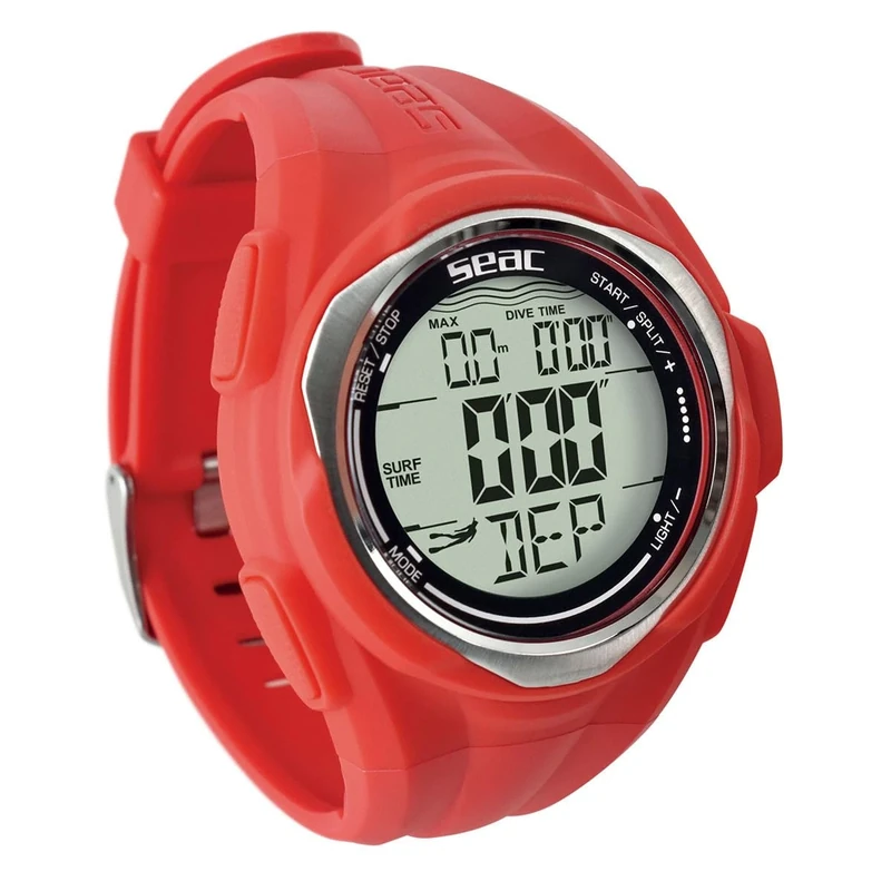 SEAC Partner, wrist-mount freediving computer, Red