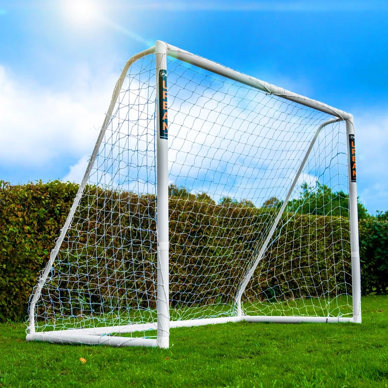 FLICK Ultimate All Weather uPVC Football Goal & Net - UV Treated 70mm Thick Goal Posts - Quick & Easy Assembly Locking System And Strengthened Corners (Sizes: 6x4ft, 8x4ft, 8x6ft, 12x6ft, 16x7ft)